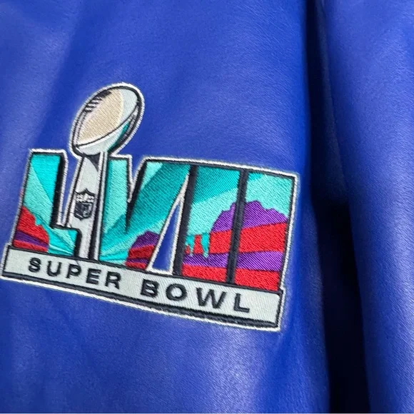 Starter Super Bowl Leather Jacket 2022 Arizona Super Bowl NWOT XL